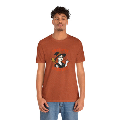 Witch Please Halloween Shirt – Sassy Retro Witch Graphic Tee for Funny Halloween Attitude
