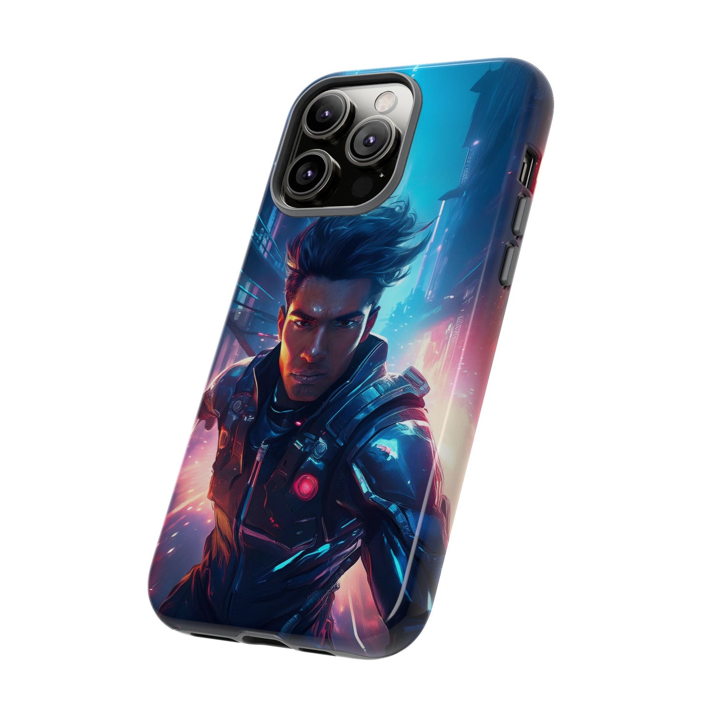 Futuristic Cyberpunk Male Cell Phone Case 017