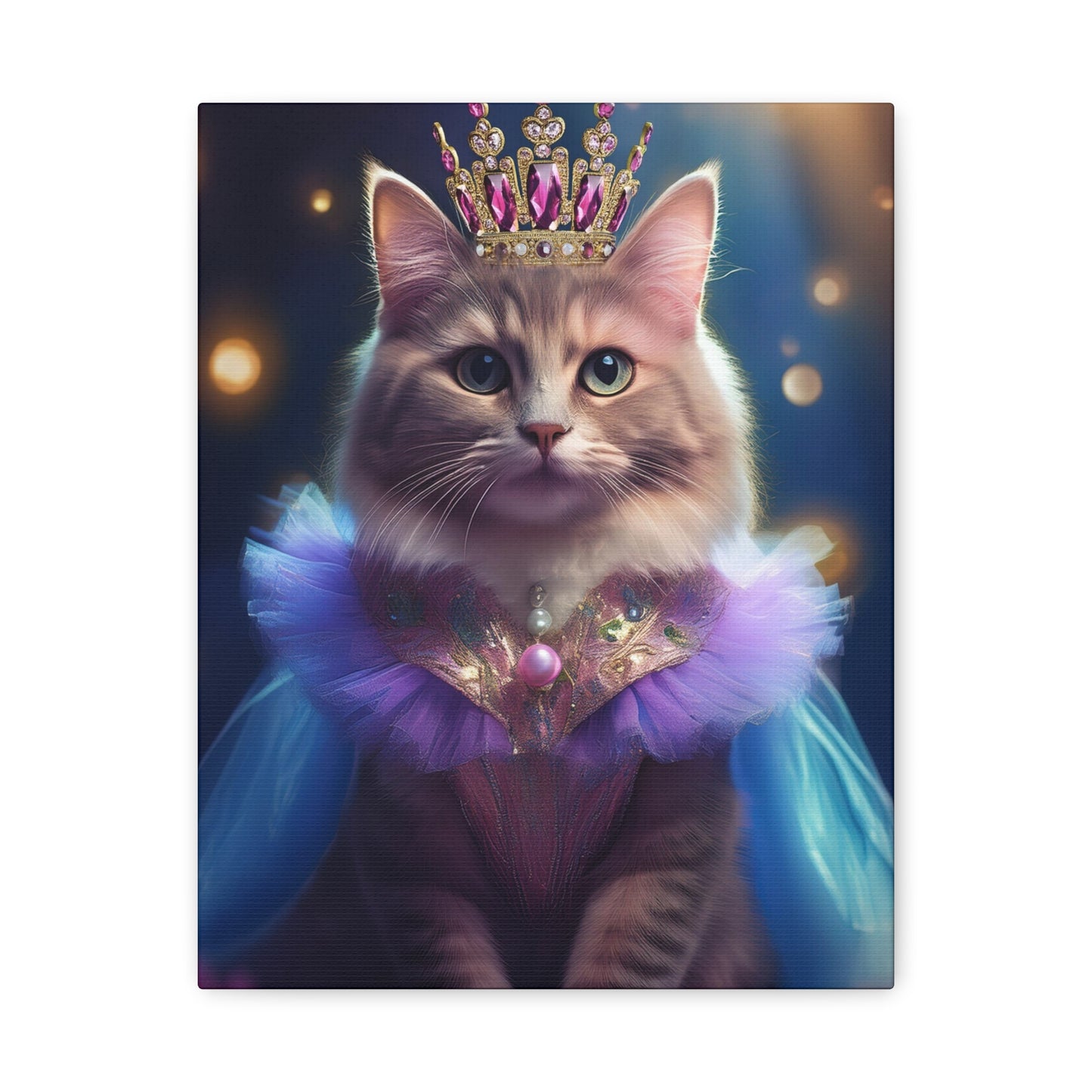 Meowgical Fairy Purrincess Canvas Art | Stretched Matte Wall Decor 003