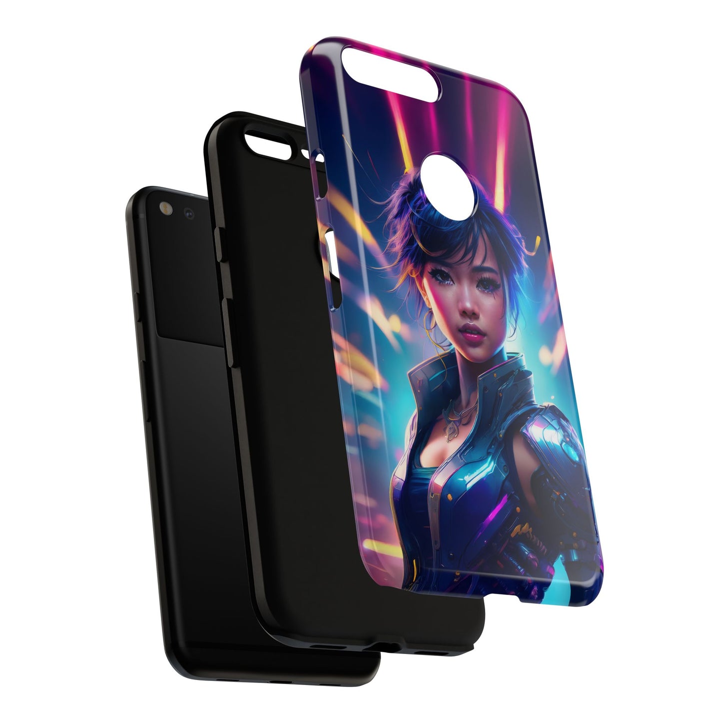 Futuristic Cyberpunk Female Cell Phone Case 024