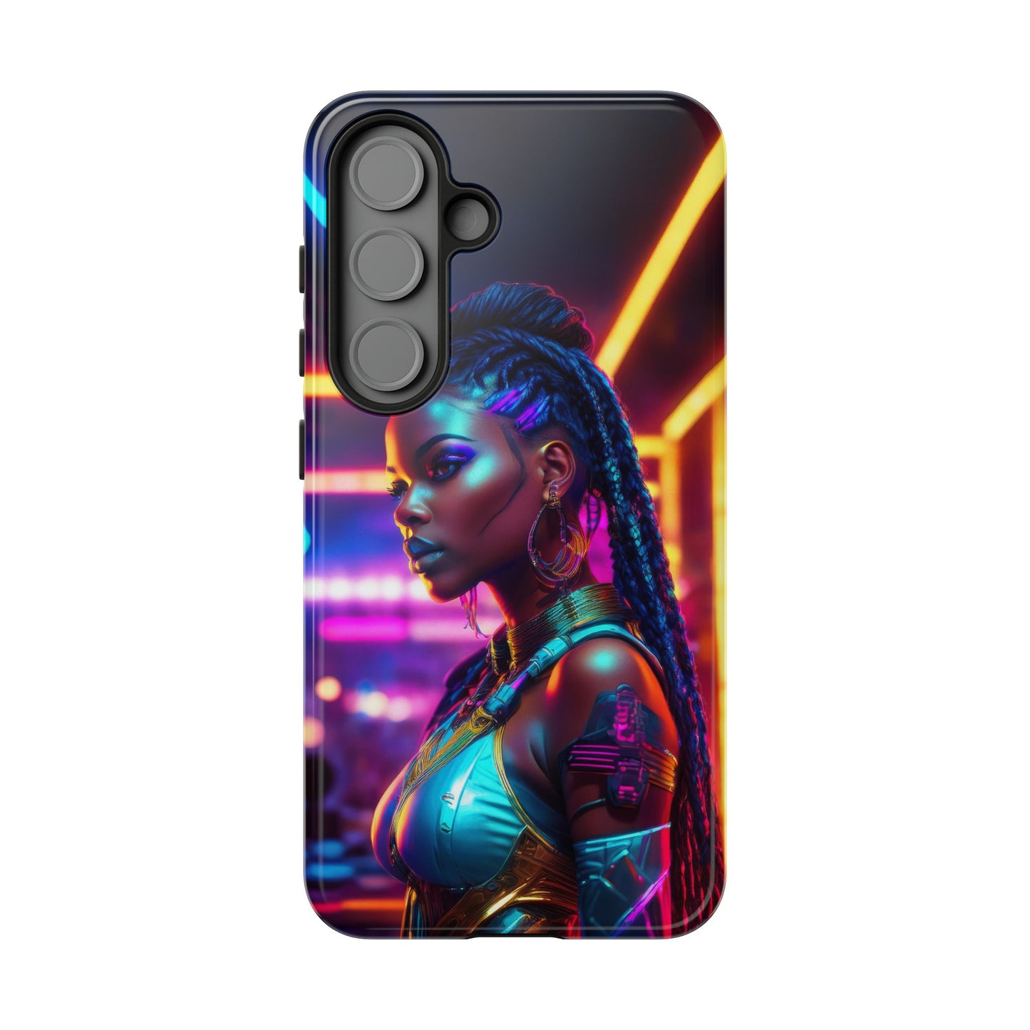 Futuristic Cyberpunk Female Cell Phone Case 006