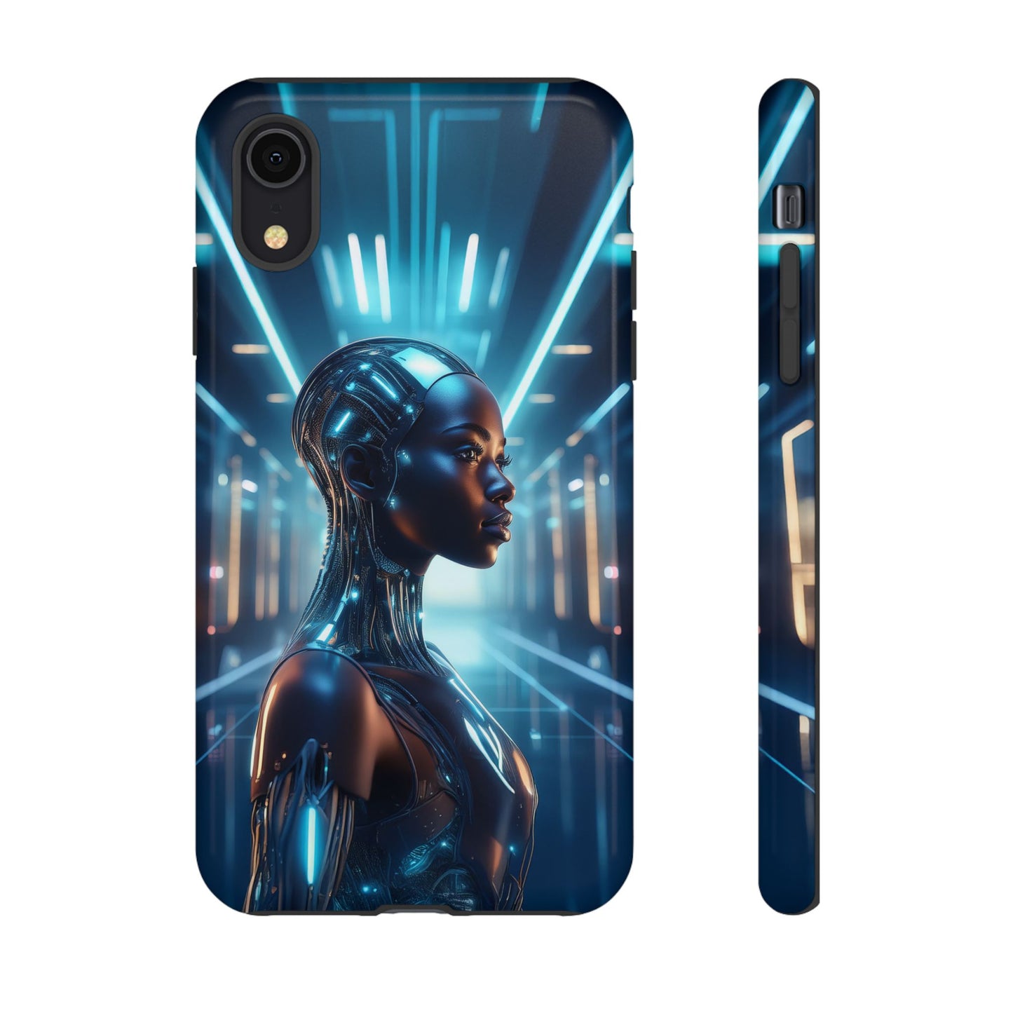 Futuristic Human Android Hybrid Cell Phone Case 003