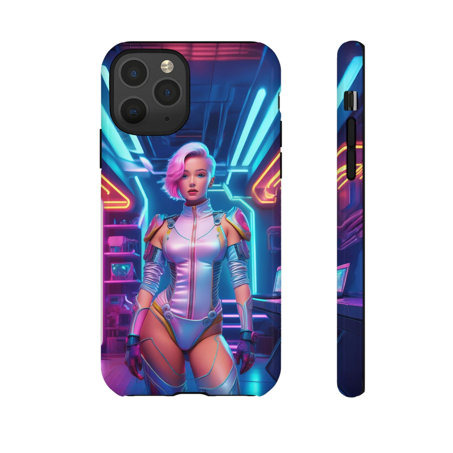 Futuristic Cyberpunk Female Cell Phone Case 002