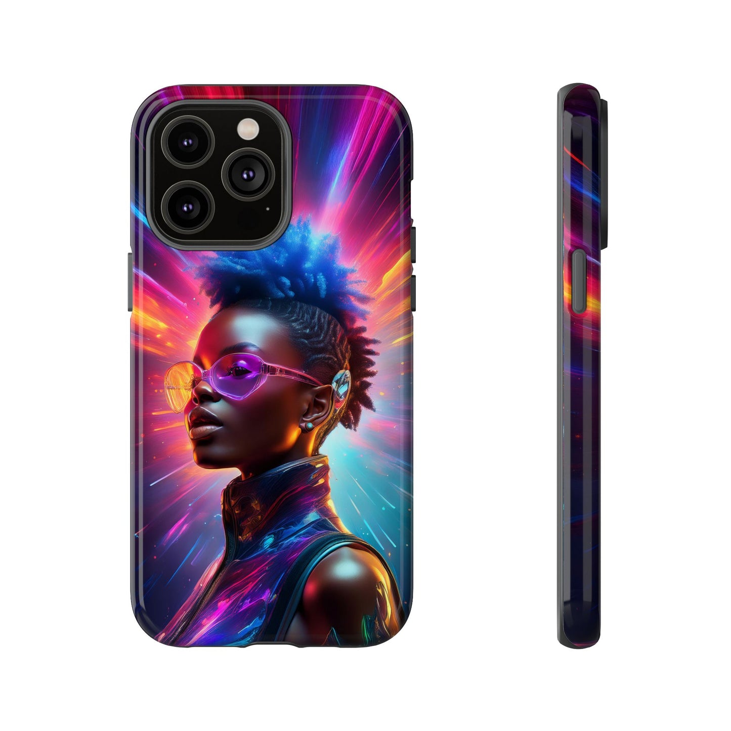 Futuristic Cyberpunk Female Cell Phone Case 026