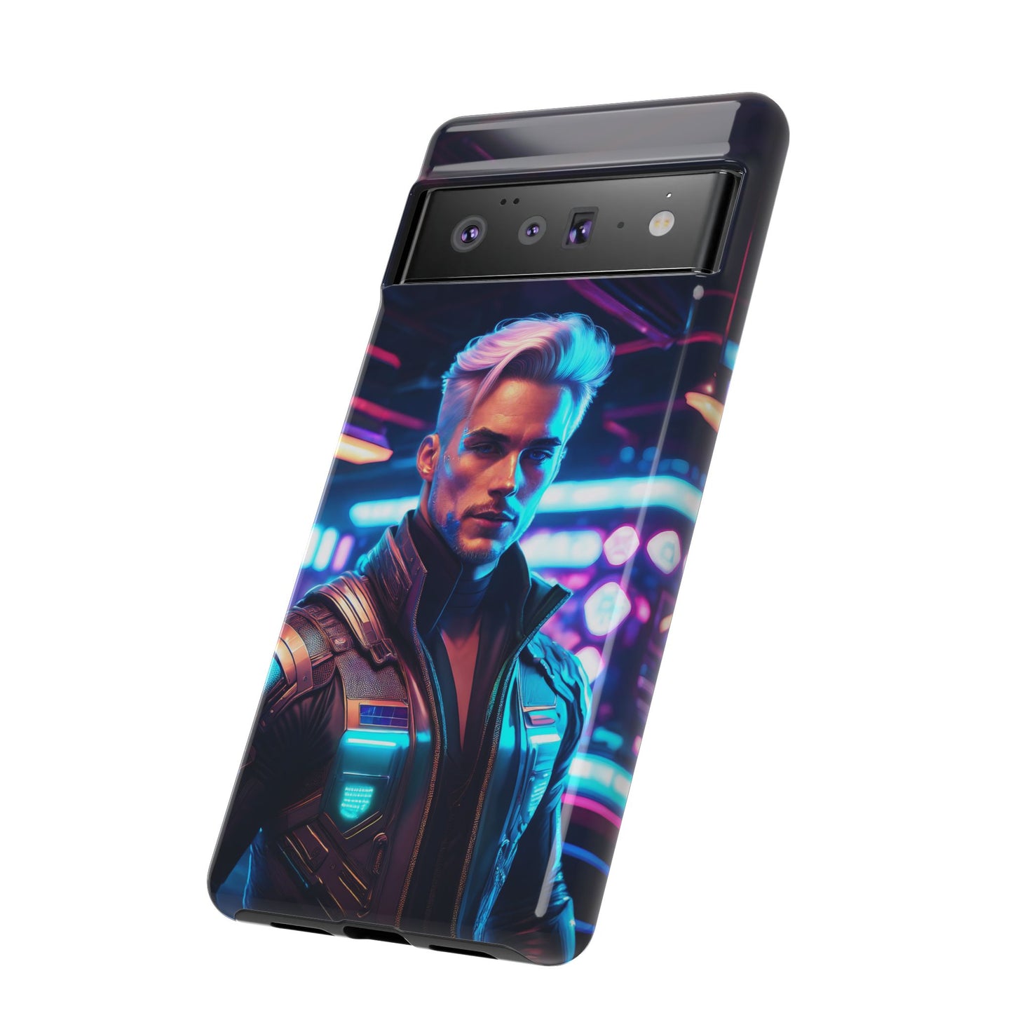 Futuristic Cyberpunk Male Cell Phone Case 008