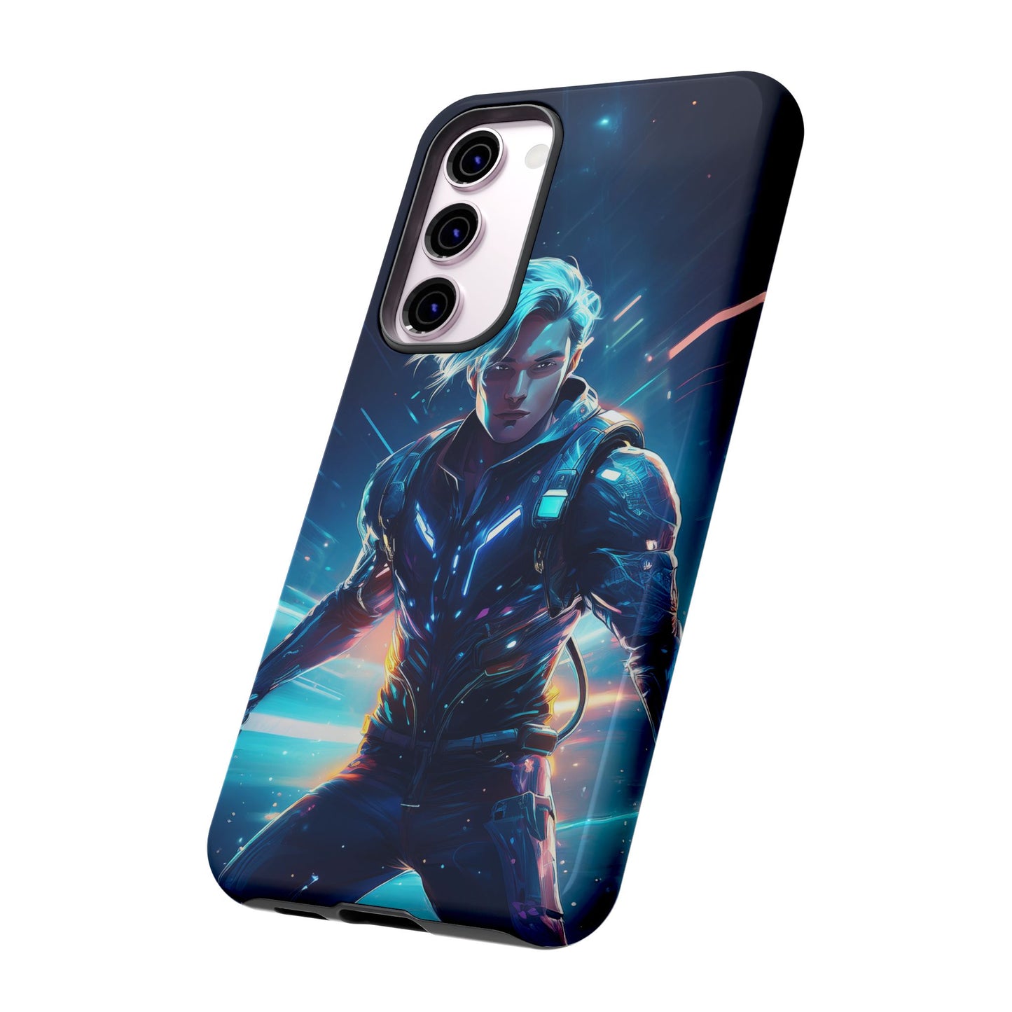 Futuristic Cyberpunk Male Cell Phone Case 024