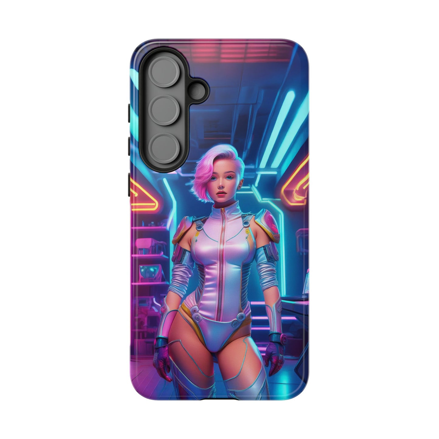 Futuristic Cyberpunk Female Cell Phone Case 002