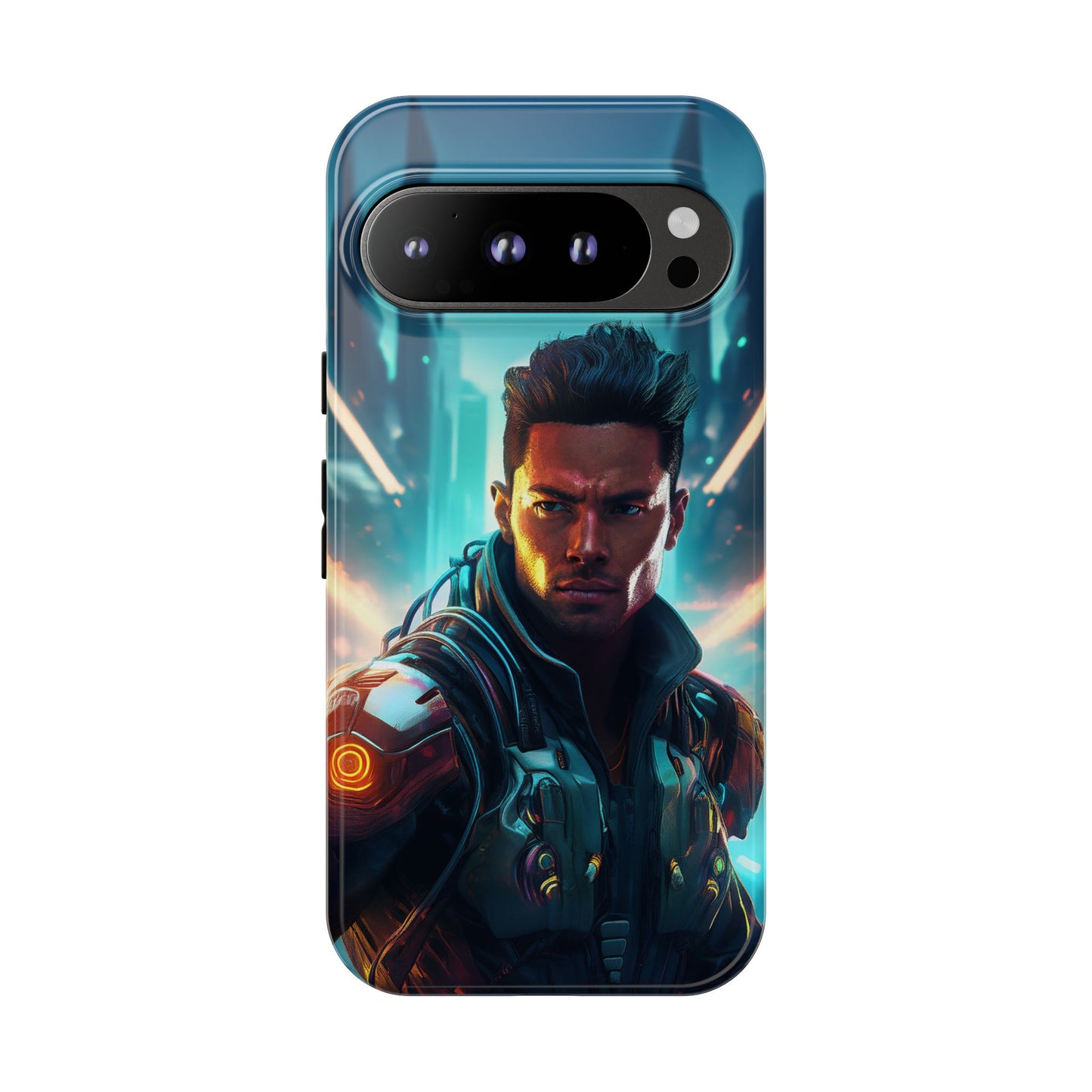 Futuristic Cyberpunk Male Cell Phone Case 015