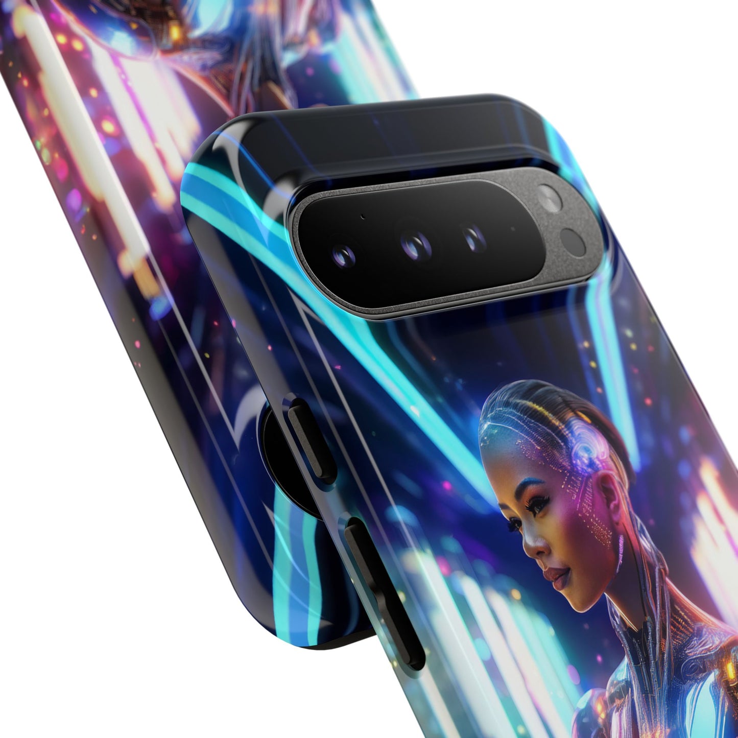 Futuristic Human Android Hybrid Cell Phone Case 010