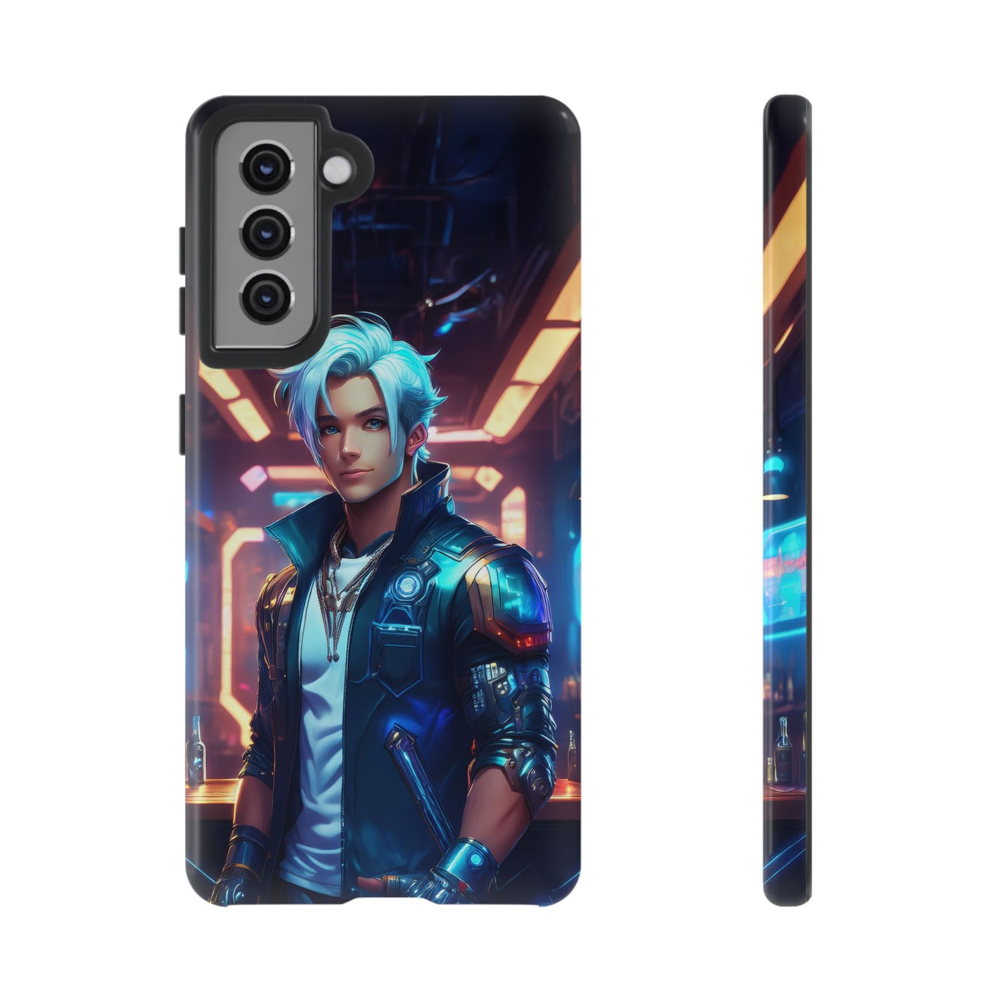 Futuristic Cyberpunk Male Cell Phone Case 009