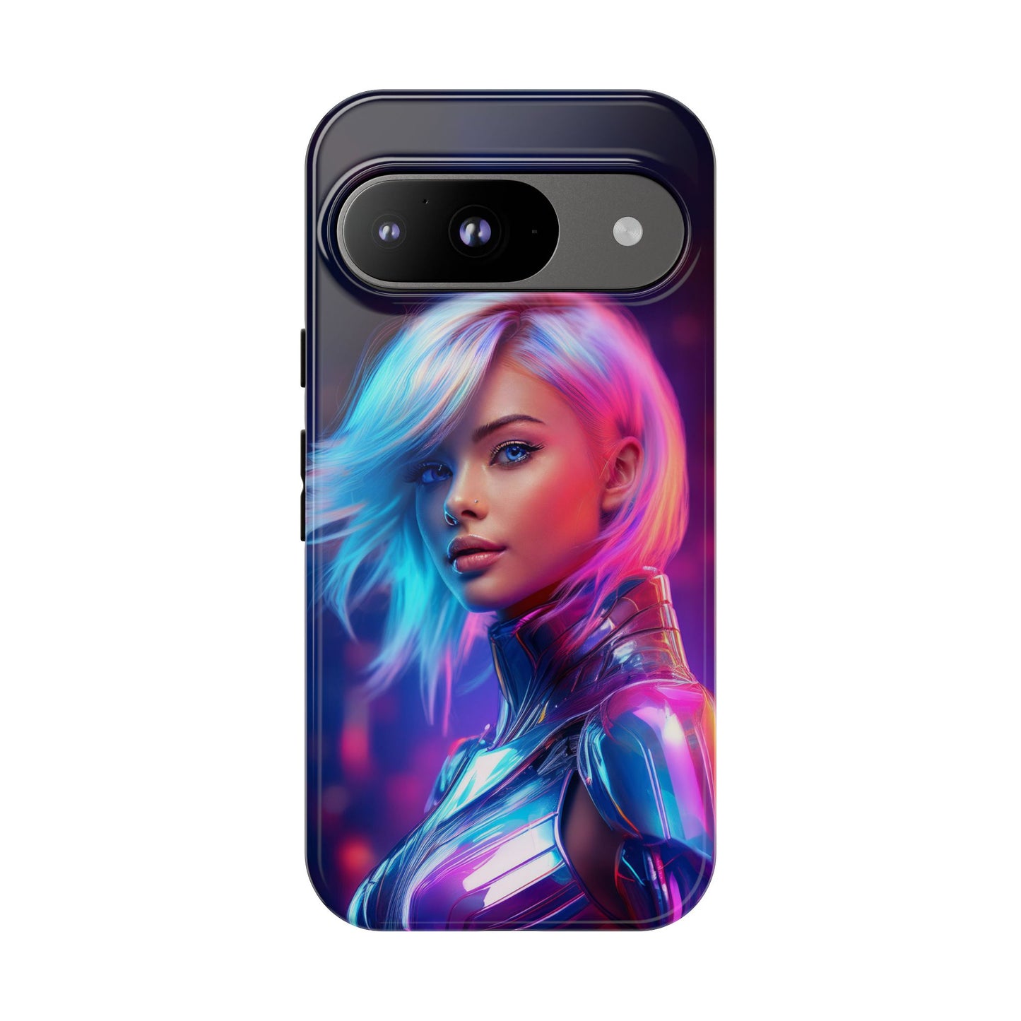 Futuristic Cyberpunk Female Cell Phone Case 028