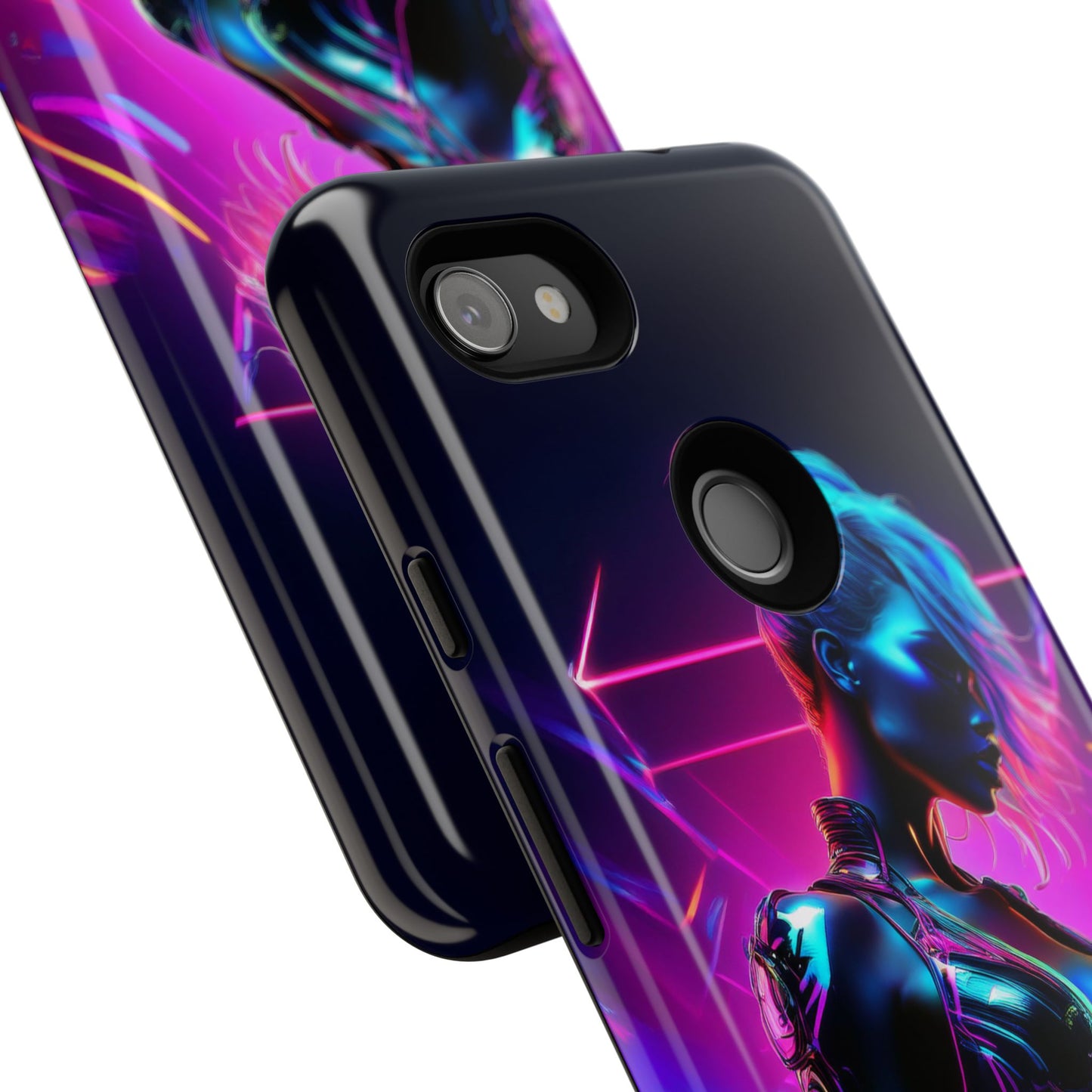 Futuristic Cyberpunk Female Cell Phone Case 017