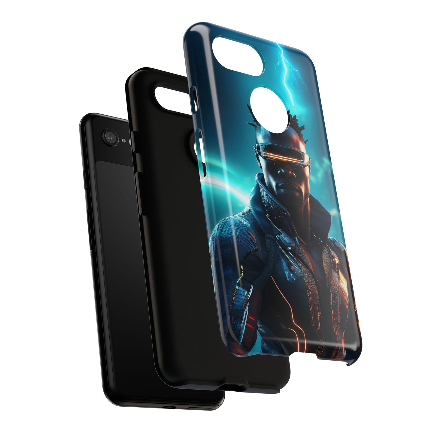 Futuristic Cyberpunk Male Cell Phone Case 014