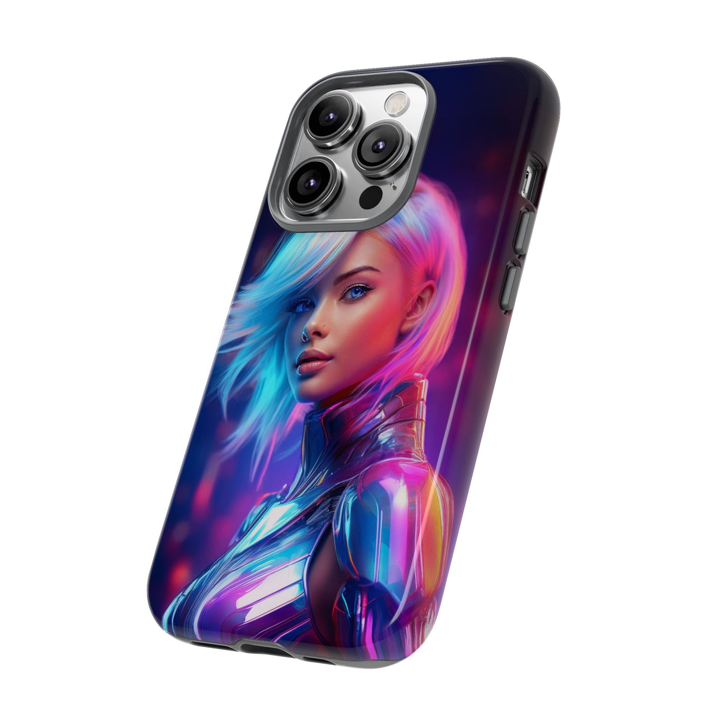 Futuristic Cyberpunk Female Cell Phone Case 028