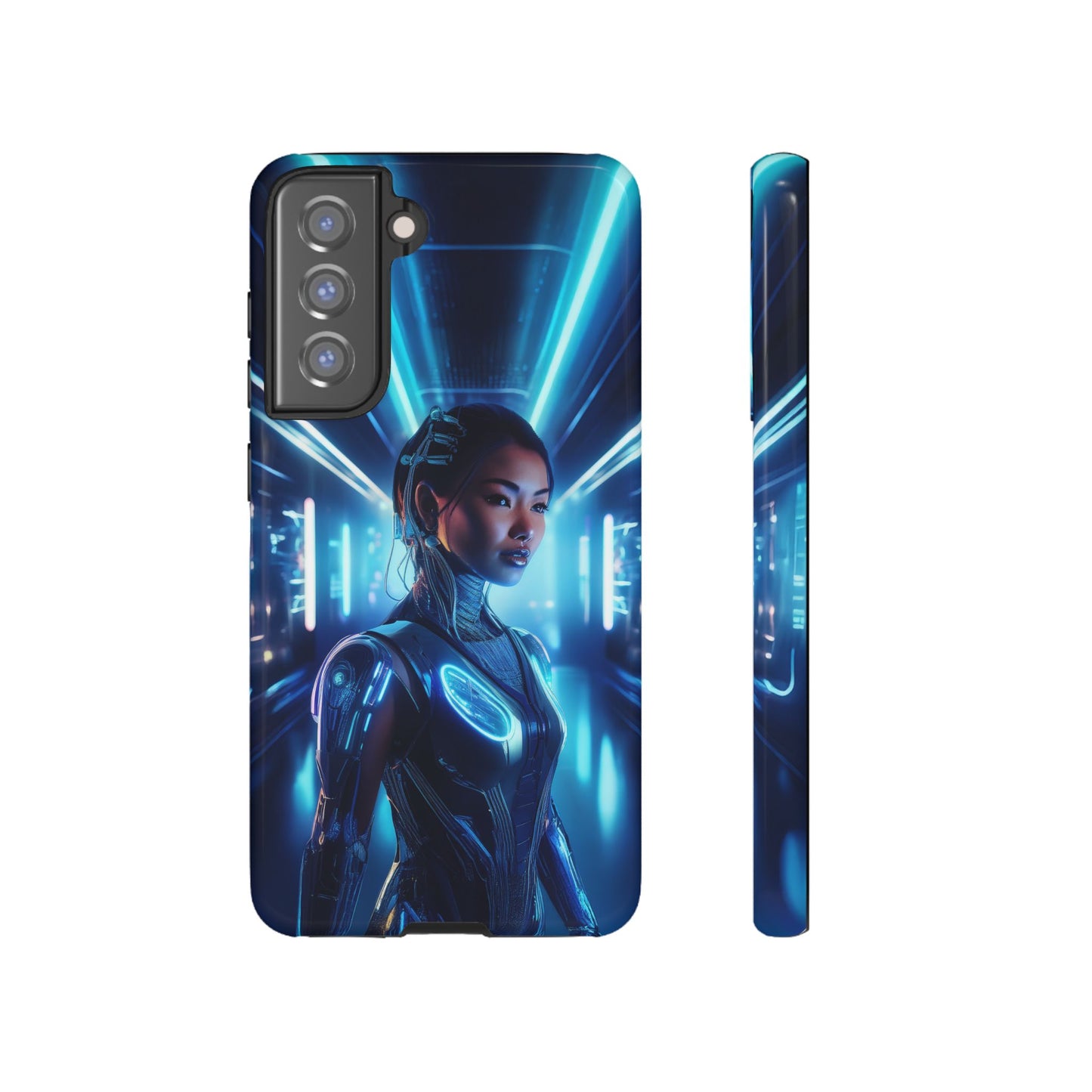 Futuristic Human Android Hybrid Cell Phone Case 004