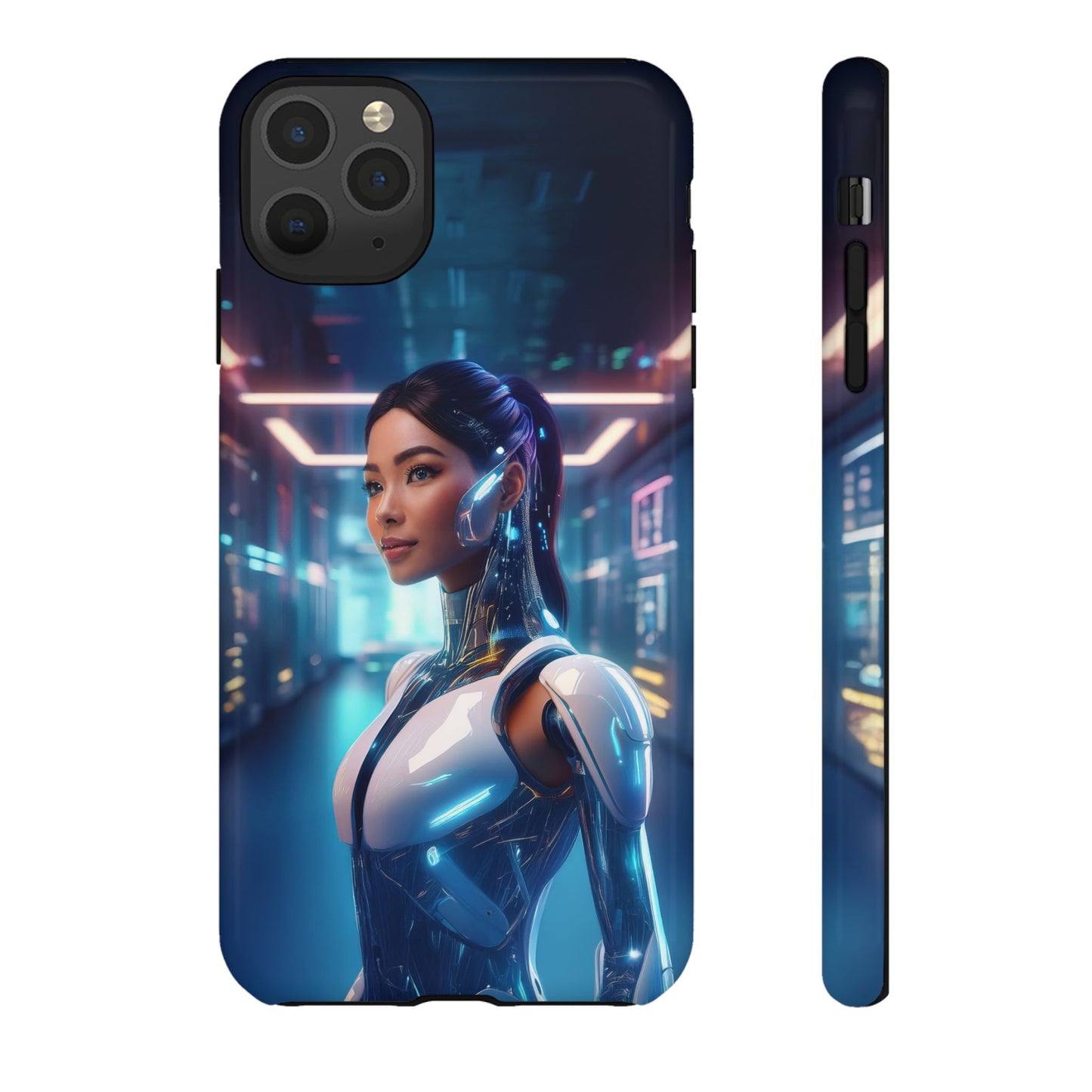 Futuristic Human Android Hybrid Cell Phone Case 005