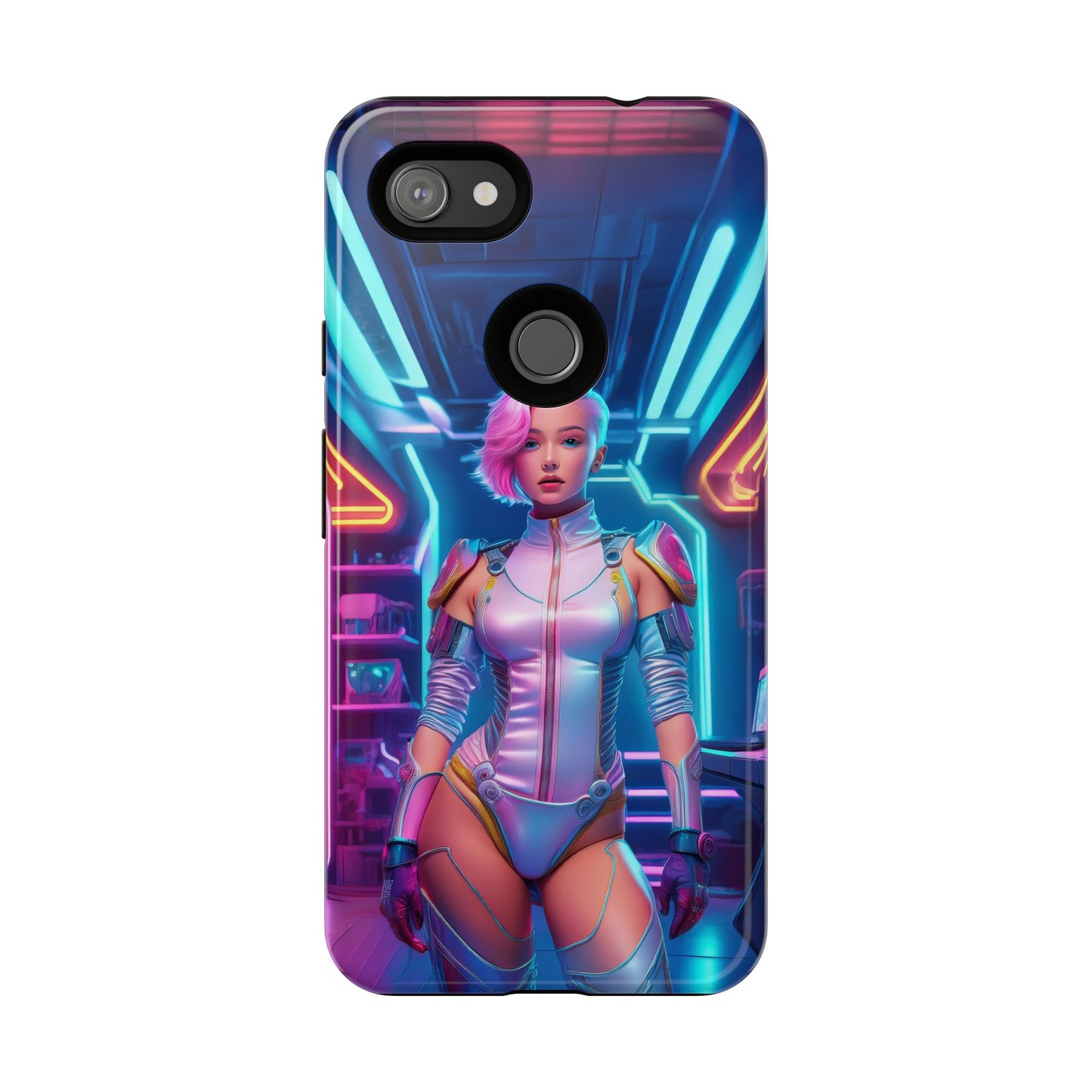 Futuristic Cyberpunk Female Cell Phone Case 002