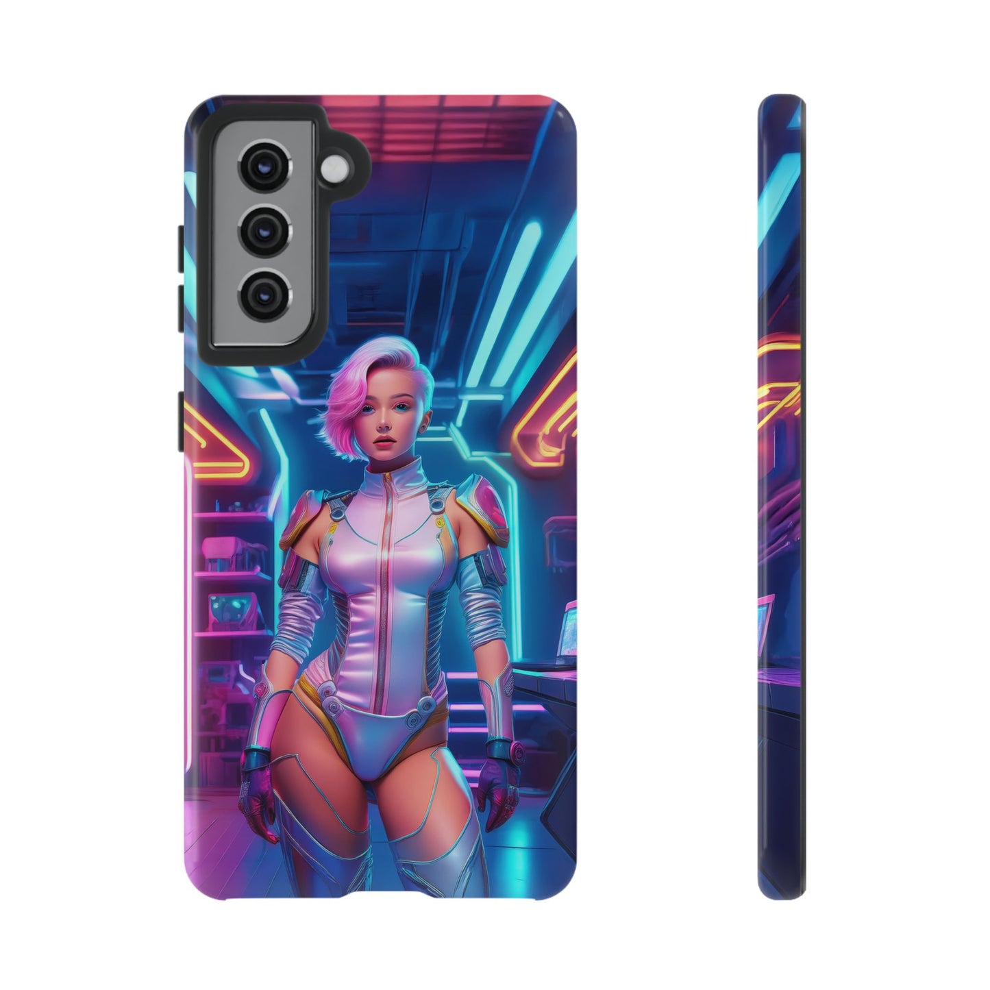 Futuristic Cyberpunk Female Cell Phone Case 002