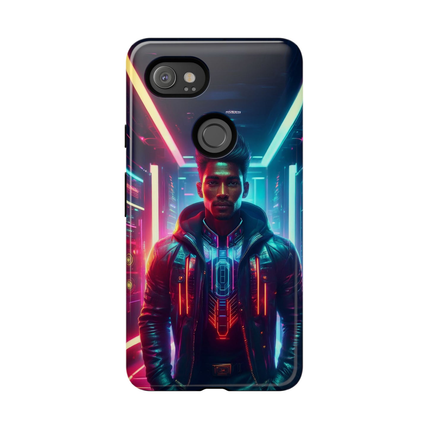 Futuristic Cyberpunk Male Cell Phone Case 001