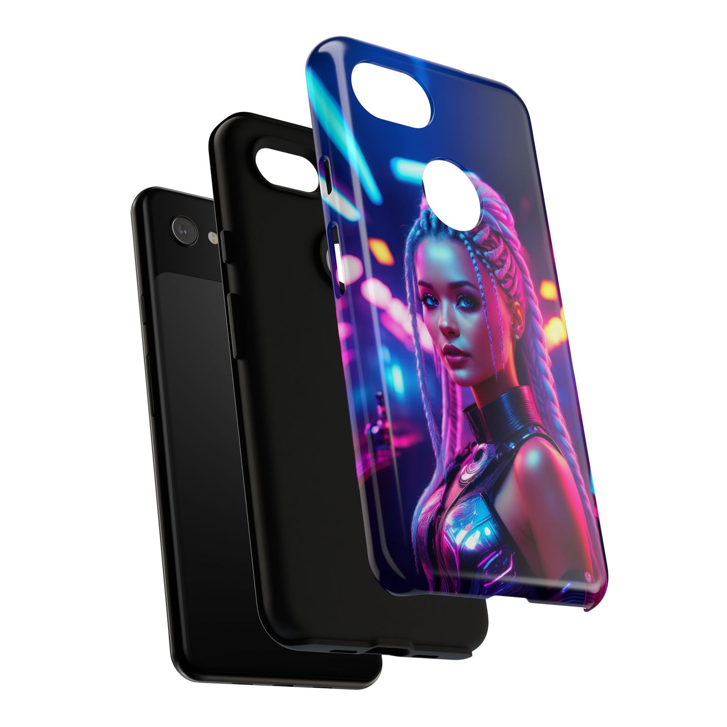 Futuristic Cyberpunk Female Cell Phone Case 007