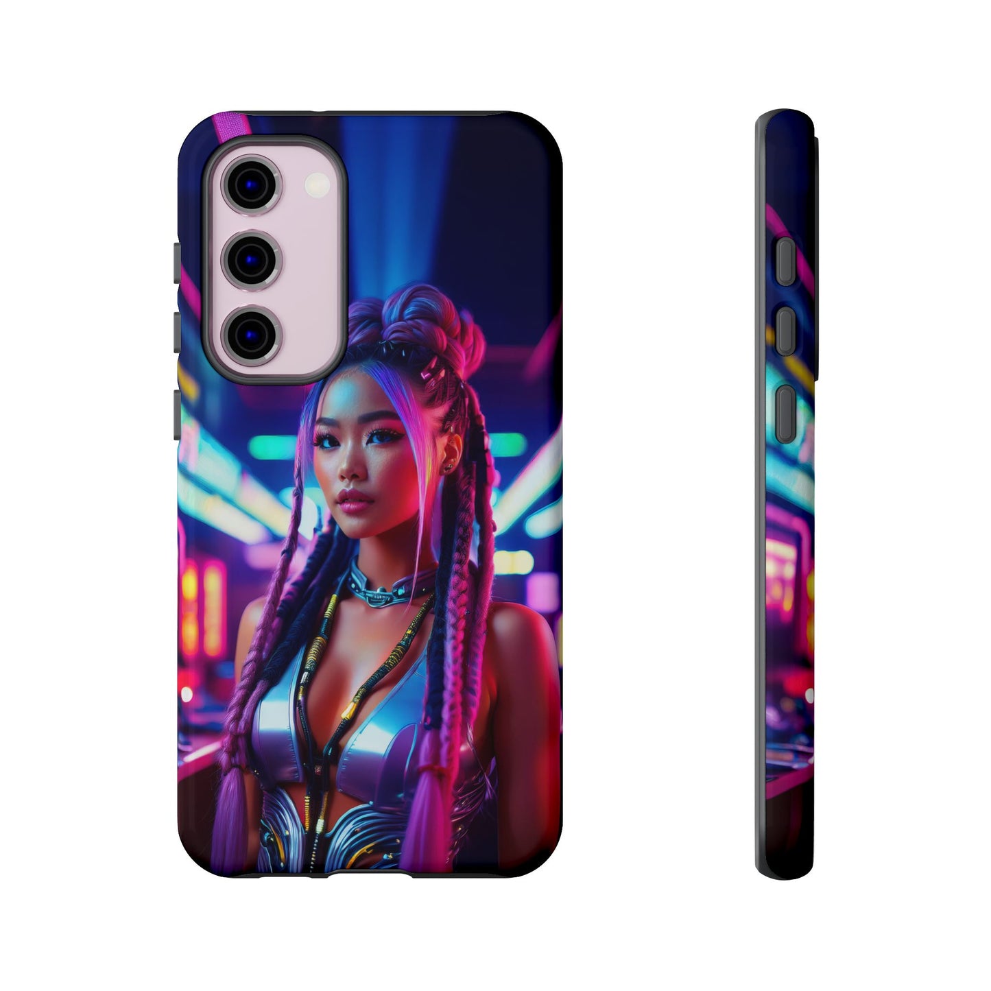 Futuristic Cyberpunk Female Cell Phone Case 008