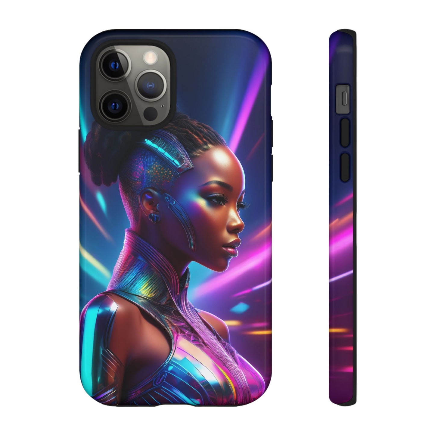 Futuristic Cyberpunk Female Cell Phone Case 014