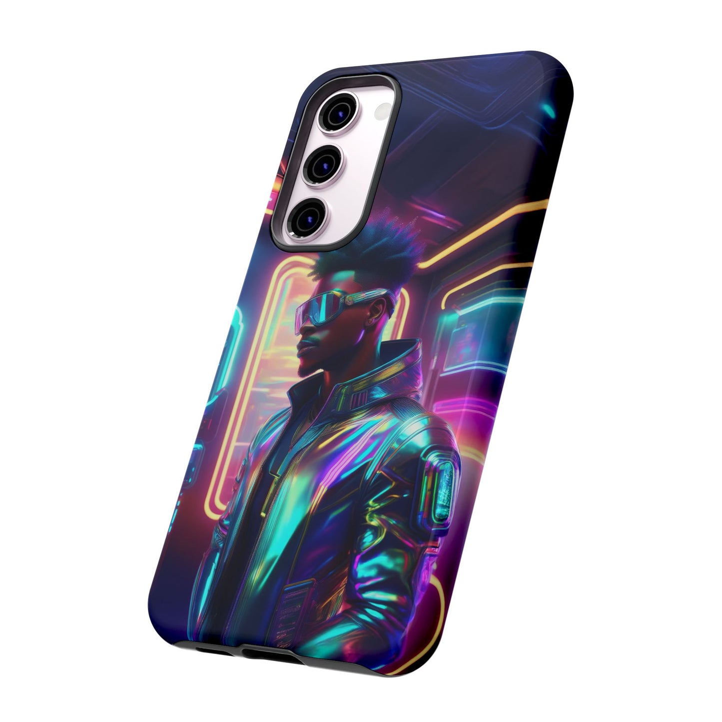 Futuristic Cyberpunk Male Cell Phone Case 004