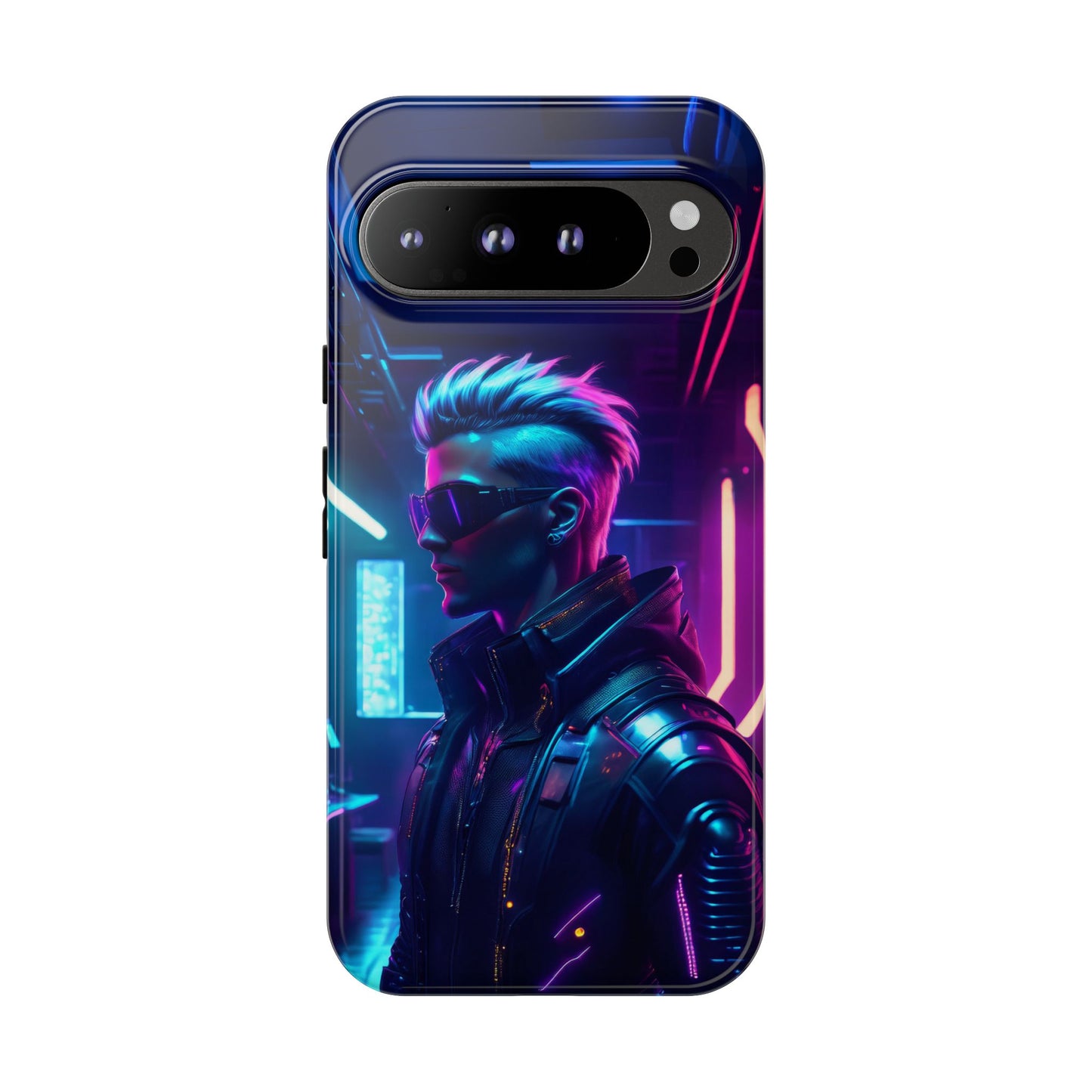 Futuristic Cyberpunk Male Cell Phone Case 002