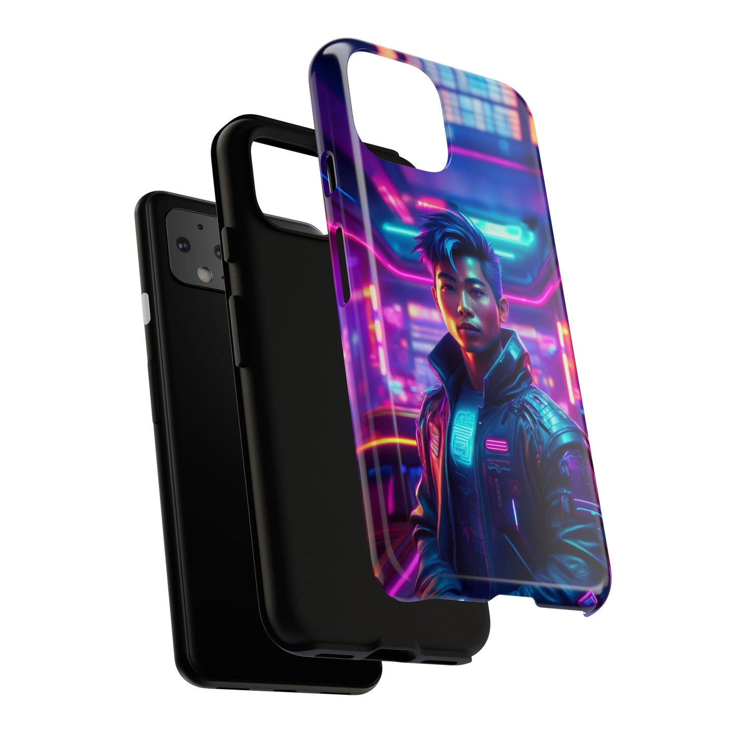 Futuristic Cyberpunk Male Cell Phone Case 012