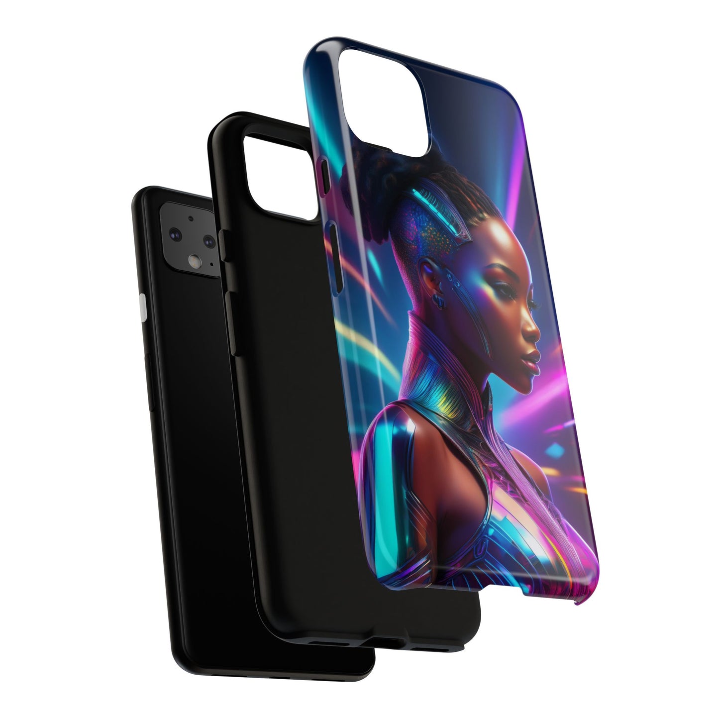 Futuristic Cyberpunk Female Cell Phone Case 014