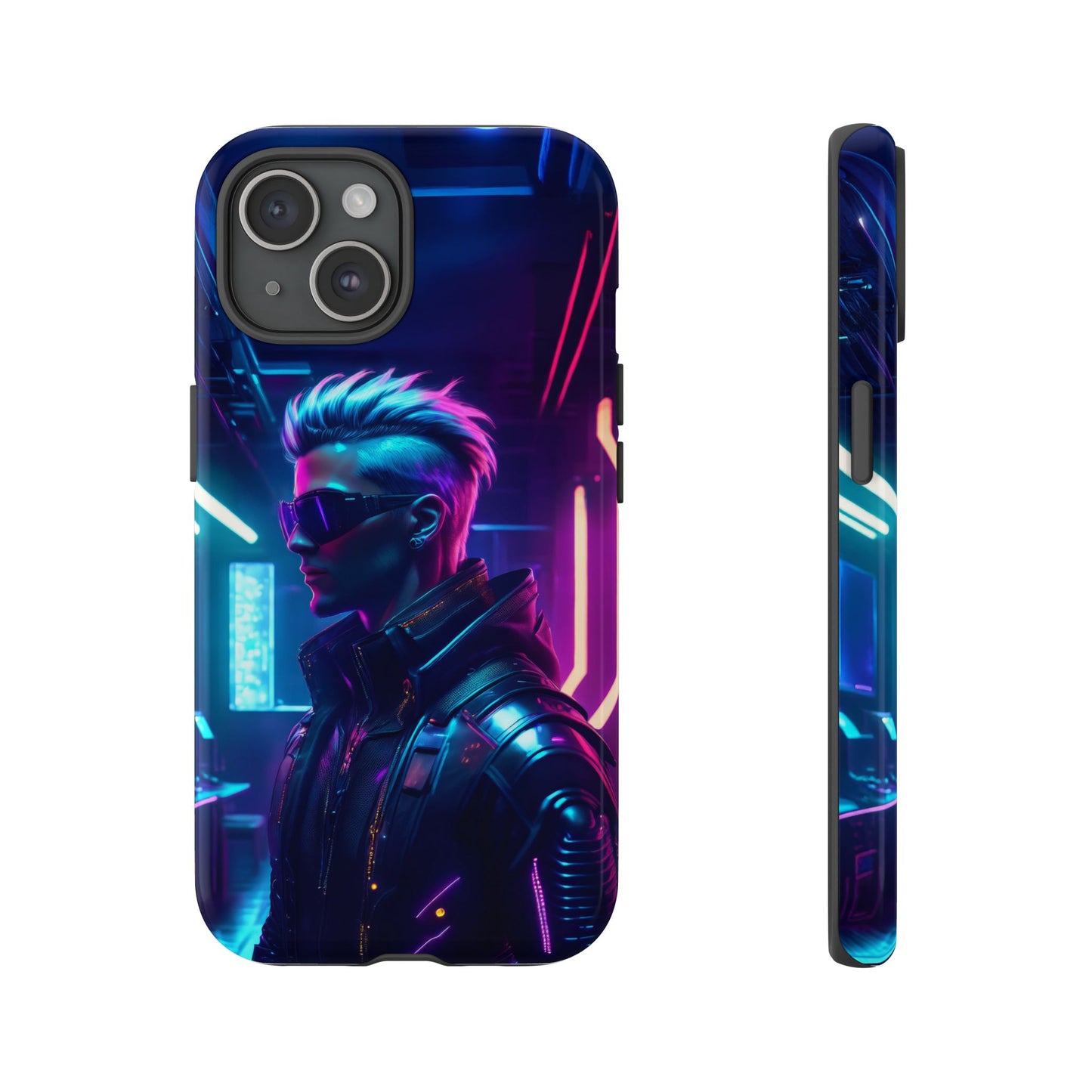 Futuristic Cyberpunk Male Cell Phone Case 002