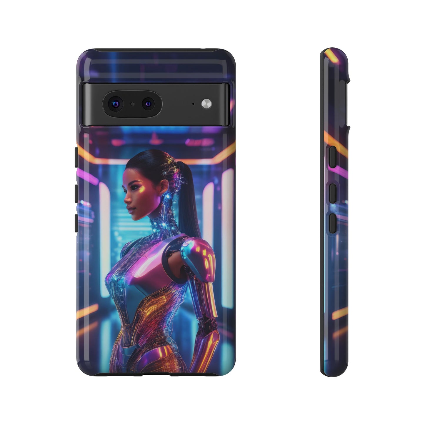 Futuristic Human Android Hybrid Cell Phone Case 016