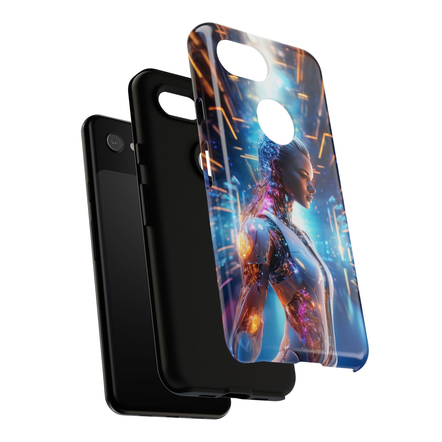 Futuristic Human Android Hybrid Cell Phone Case 008