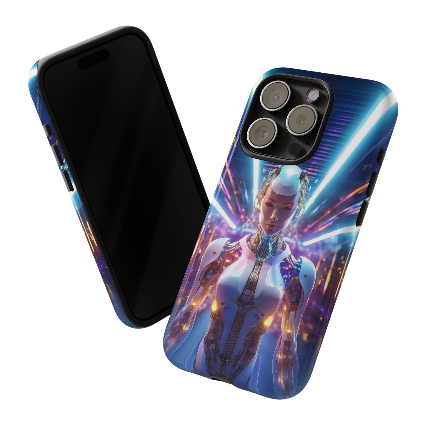 Futuristic Human Android Hybrid Cell Phone Case 007