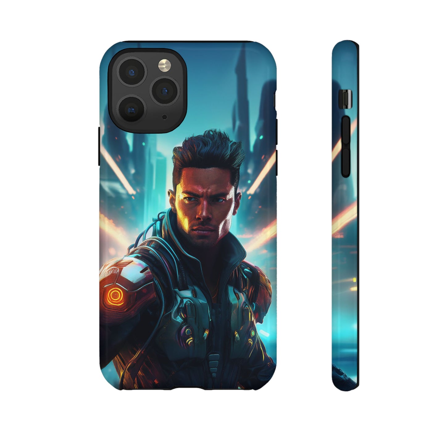 Futuristic Cyberpunk Male Cell Phone Case 015