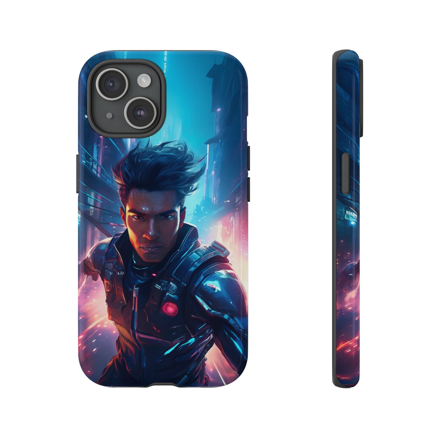 Futuristic Cyberpunk Male Cell Phone Case 017