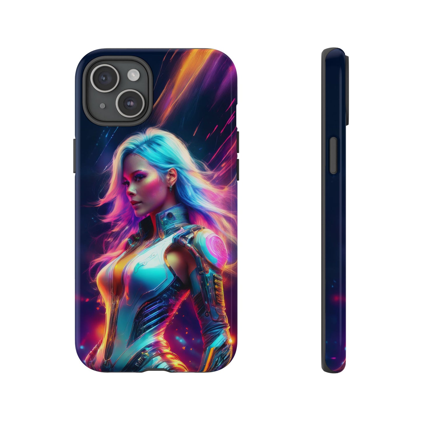 Futuristic Cyberpunk Female Cell Phone Case 012