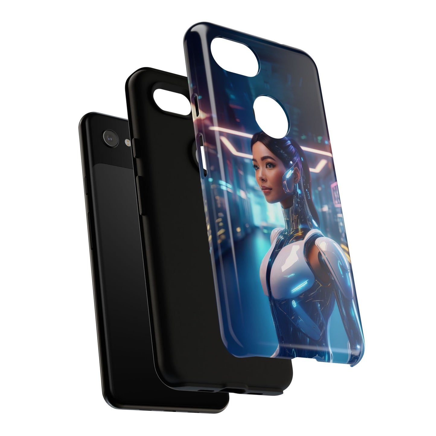 Futuristic Human Android Hybrid Cell Phone Case 005