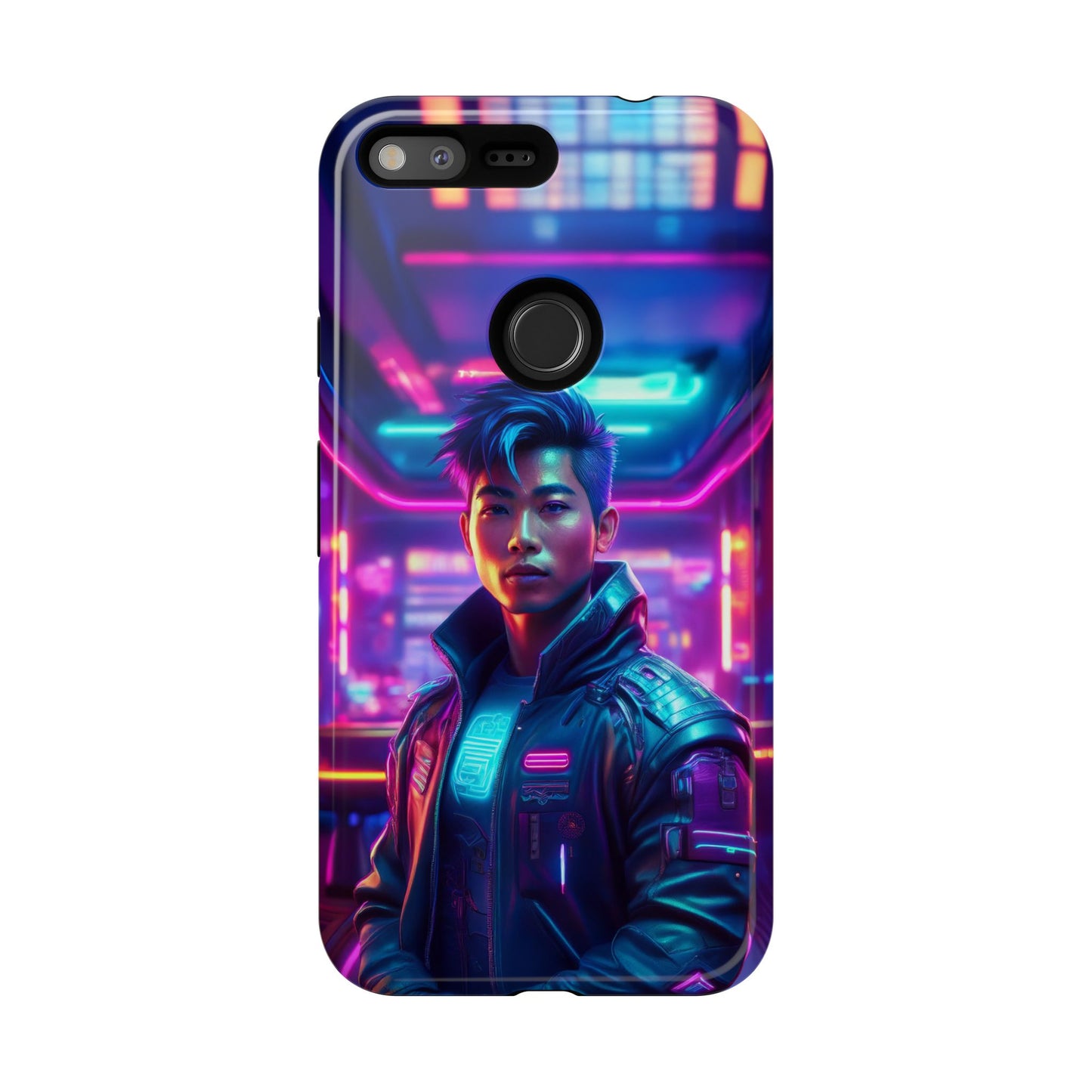 Futuristic Cyberpunk Male Cell Phone Case 012