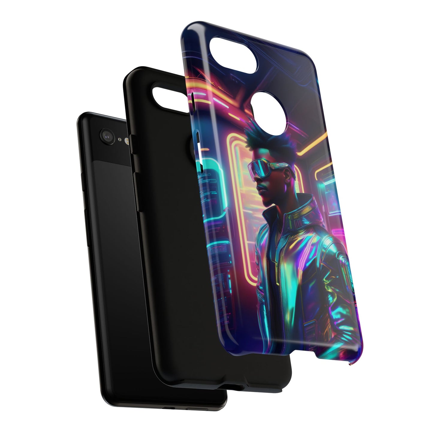 Futuristic Cyberpunk Male Cell Phone Case 004