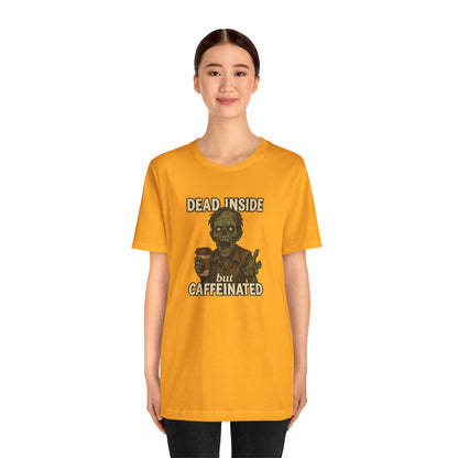 Dead Inside But Caffeinated Halloween Shirt – Funny Zombie Coffee Tee for Tired Souls