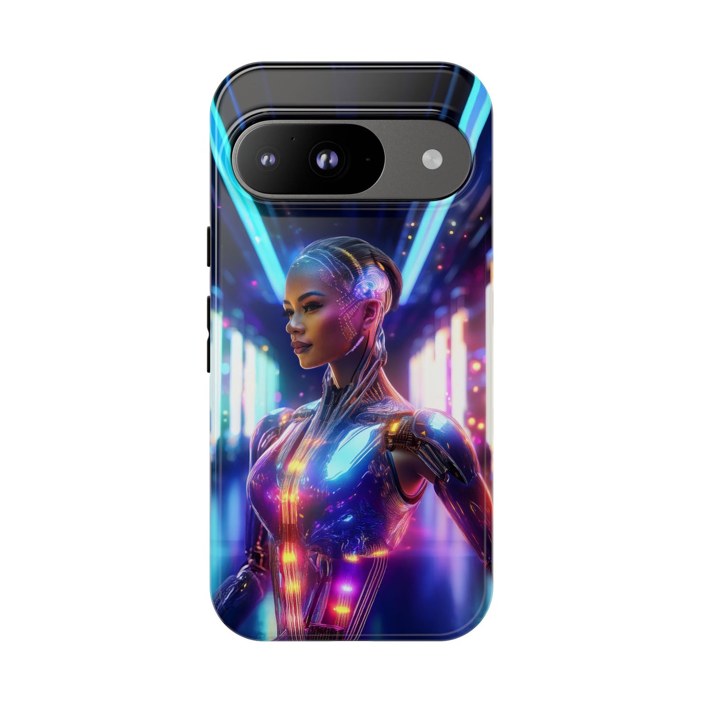 Futuristic Human Android Hybrid Cell Phone Case 010