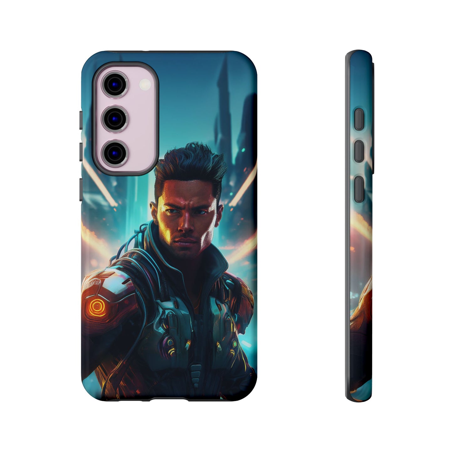 Futuristic Cyberpunk Male Cell Phone Case 015