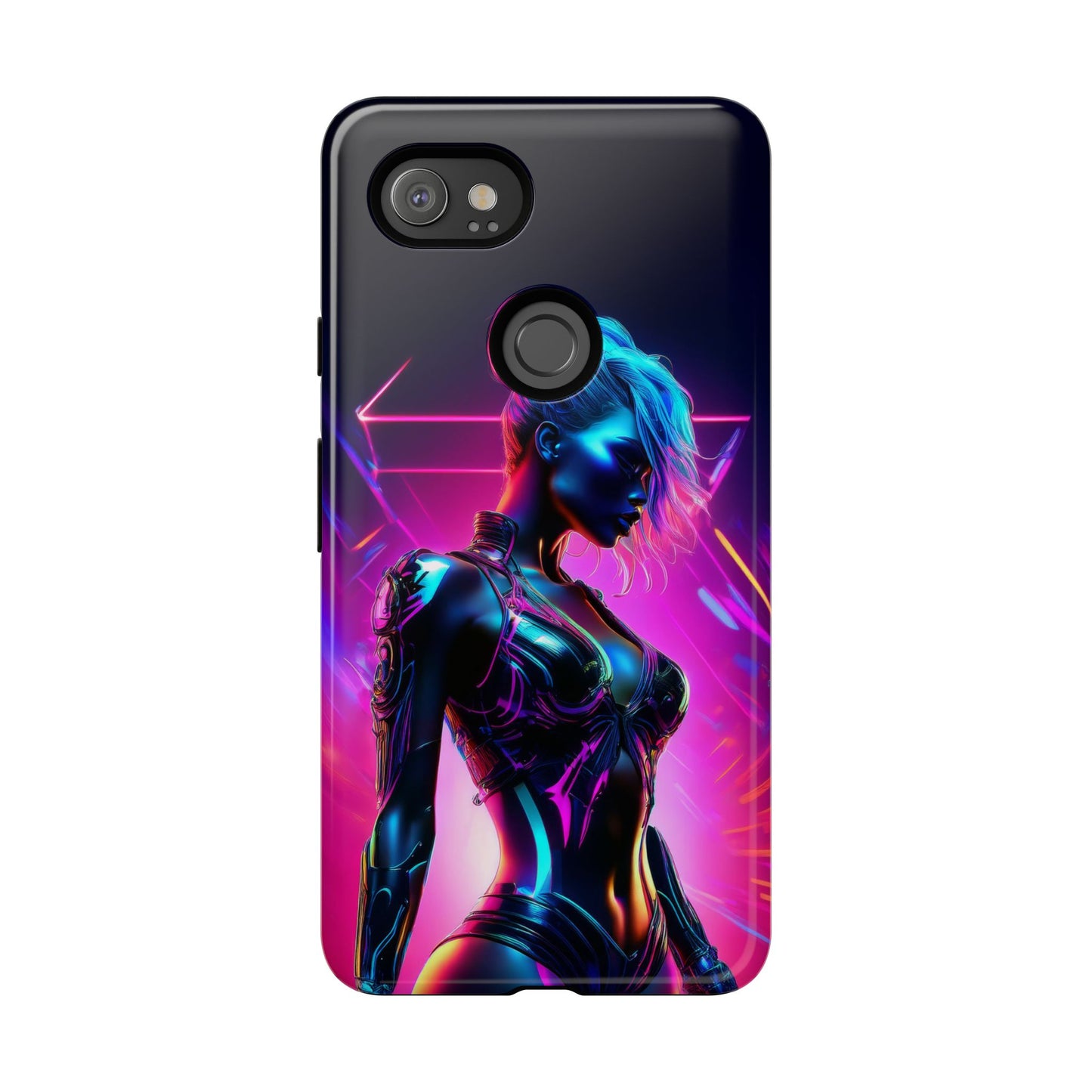 Futuristic Cyberpunk Female Cell Phone Case 017