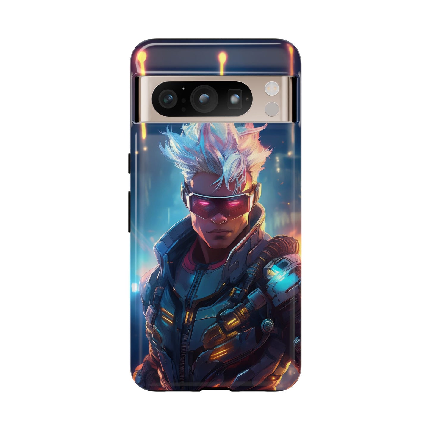 Futuristic Cyberpunk Male Cell Phone Case 018