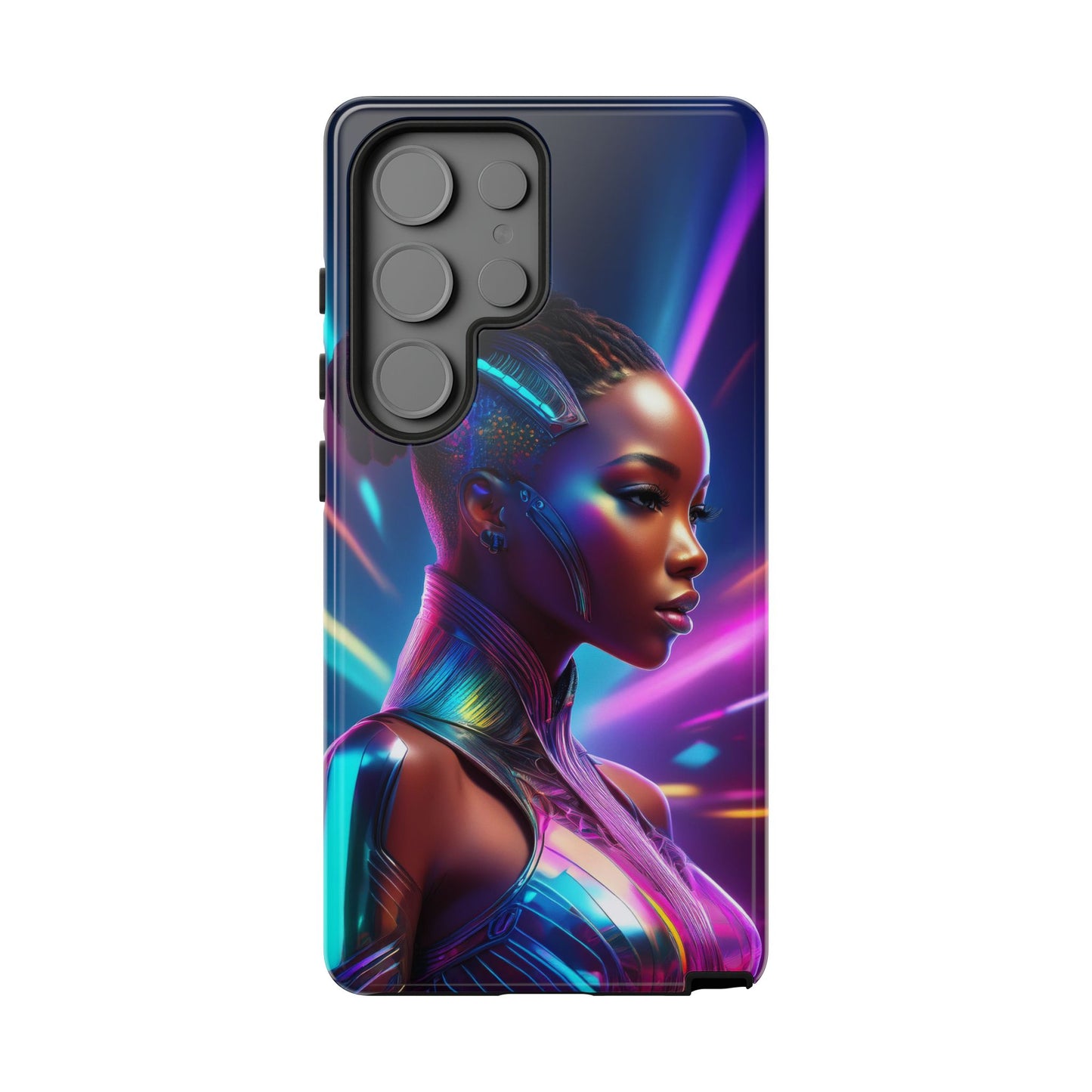 Futuristic Cyberpunk Female Cell Phone Case 014