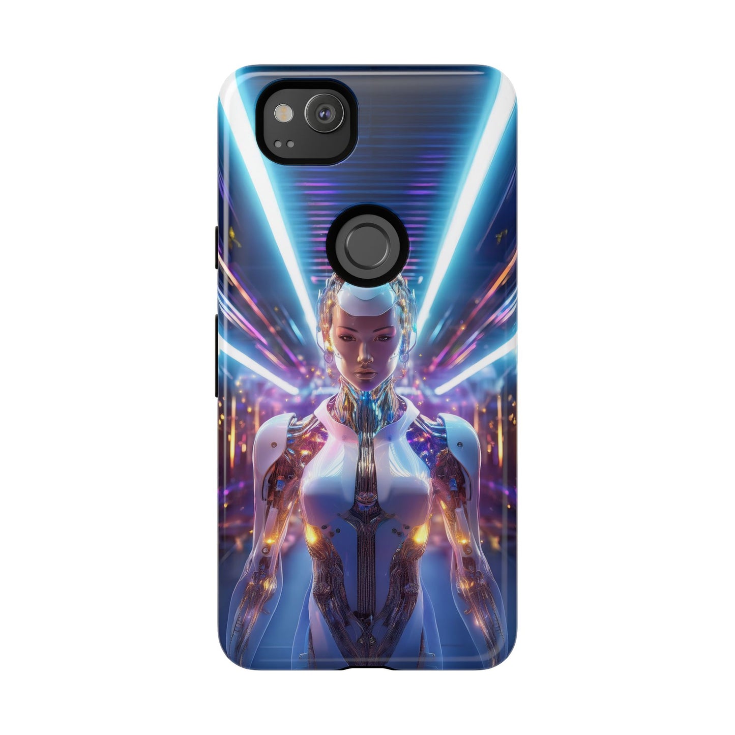 Futuristic Human Android Hybrid Cell Phone Case 007