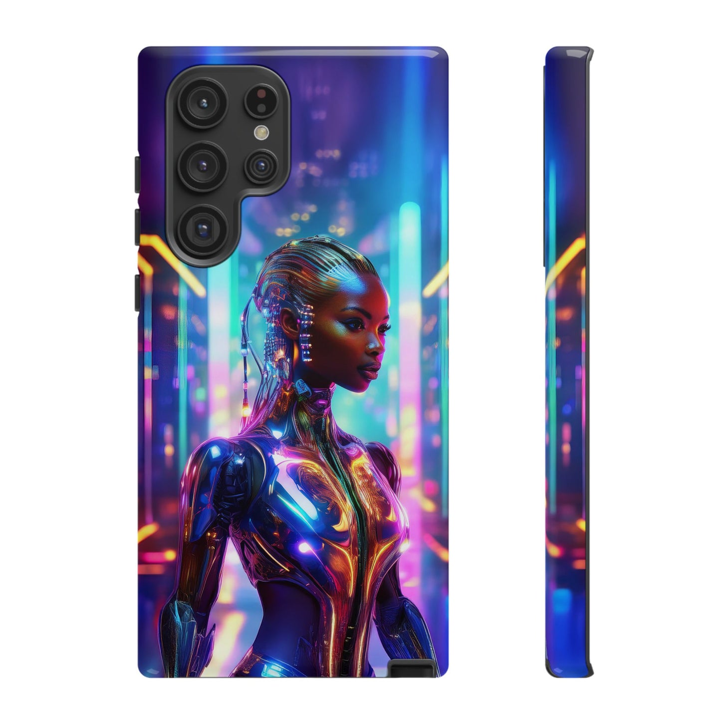 Futuristic Human Android Hybrid Cell Phone Case 018