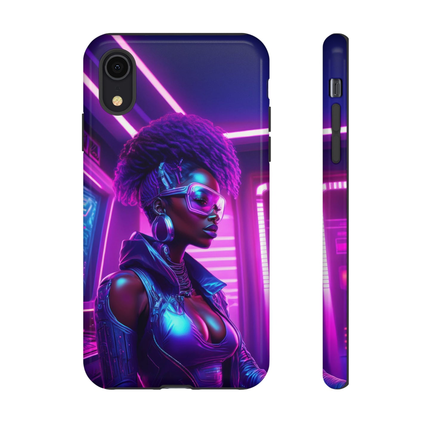 Futuristic Cyberpunk Female Cell Phone Case 004