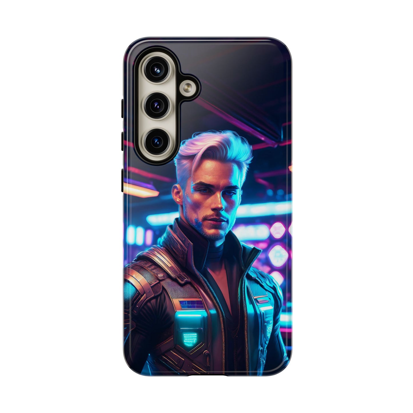 Futuristic Cyberpunk Male Cell Phone Case 008